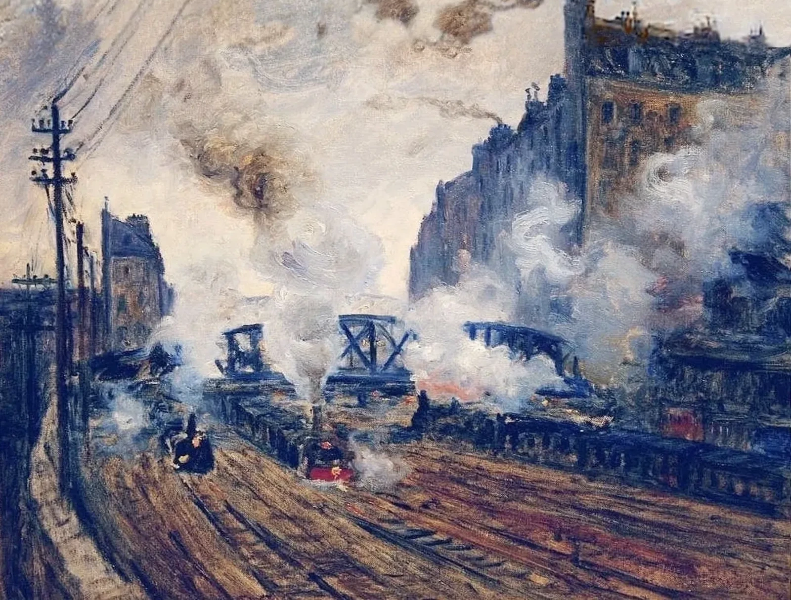 La Tranchée des Batignolles, Claude Monet