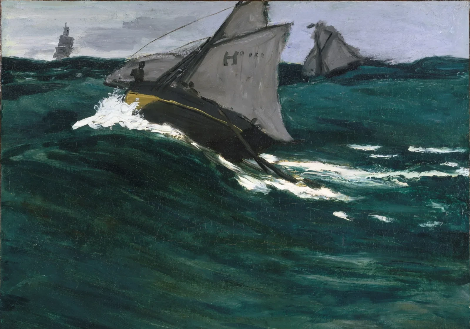 La Vague verte, Claude Monet