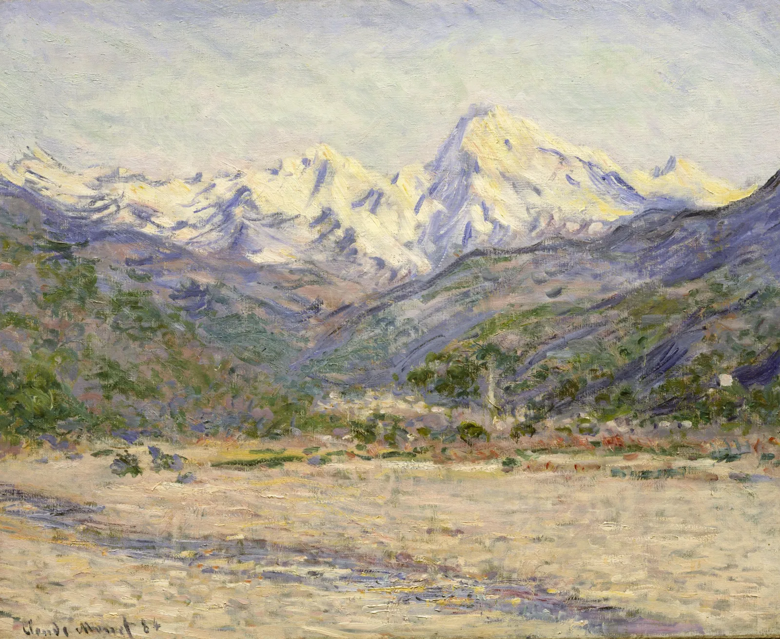 La Vallée de la Nervia, Claude Monet