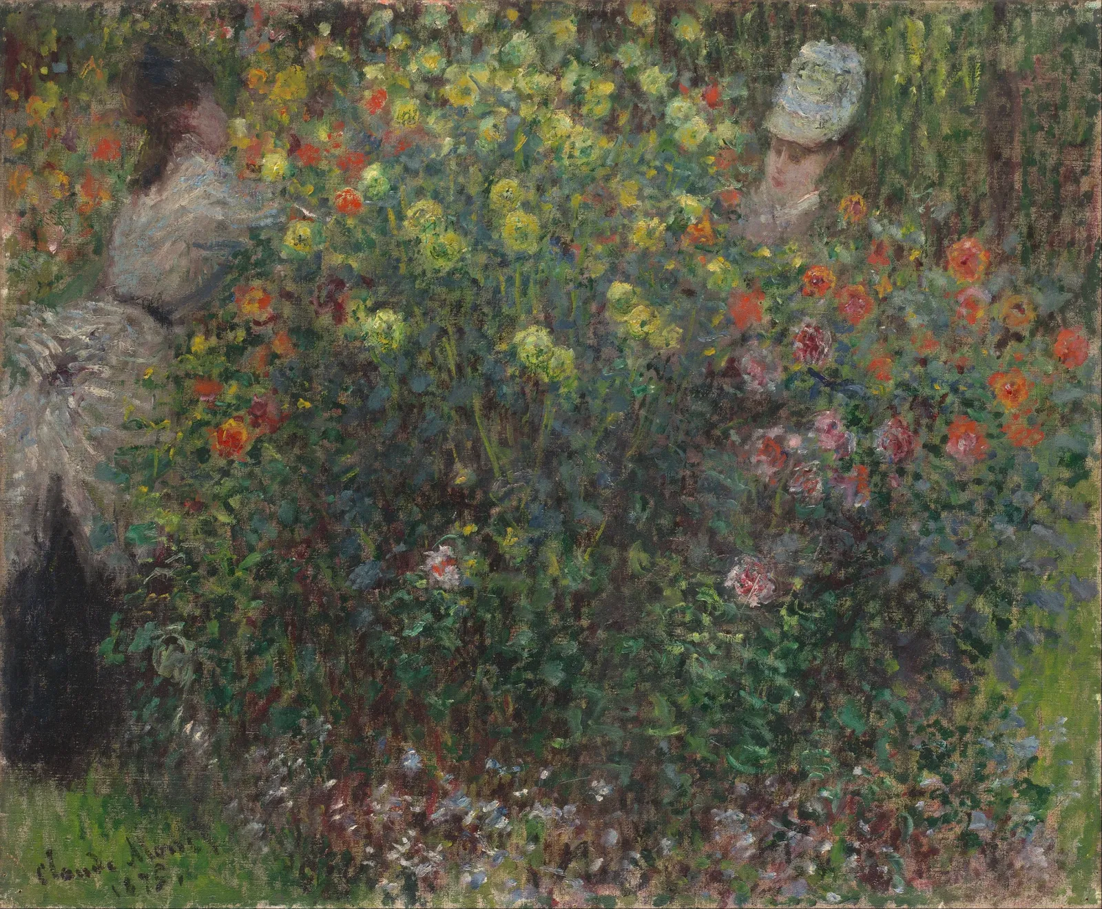Ladies in Flowers, Claude Monet