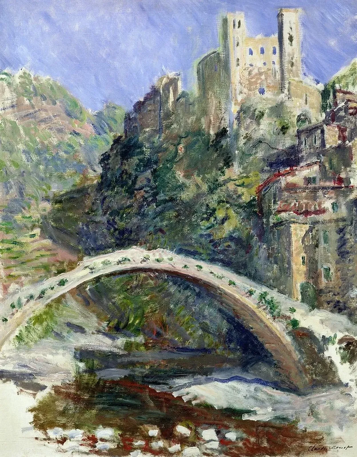 Le château de Dolceacqua, Claude Monet