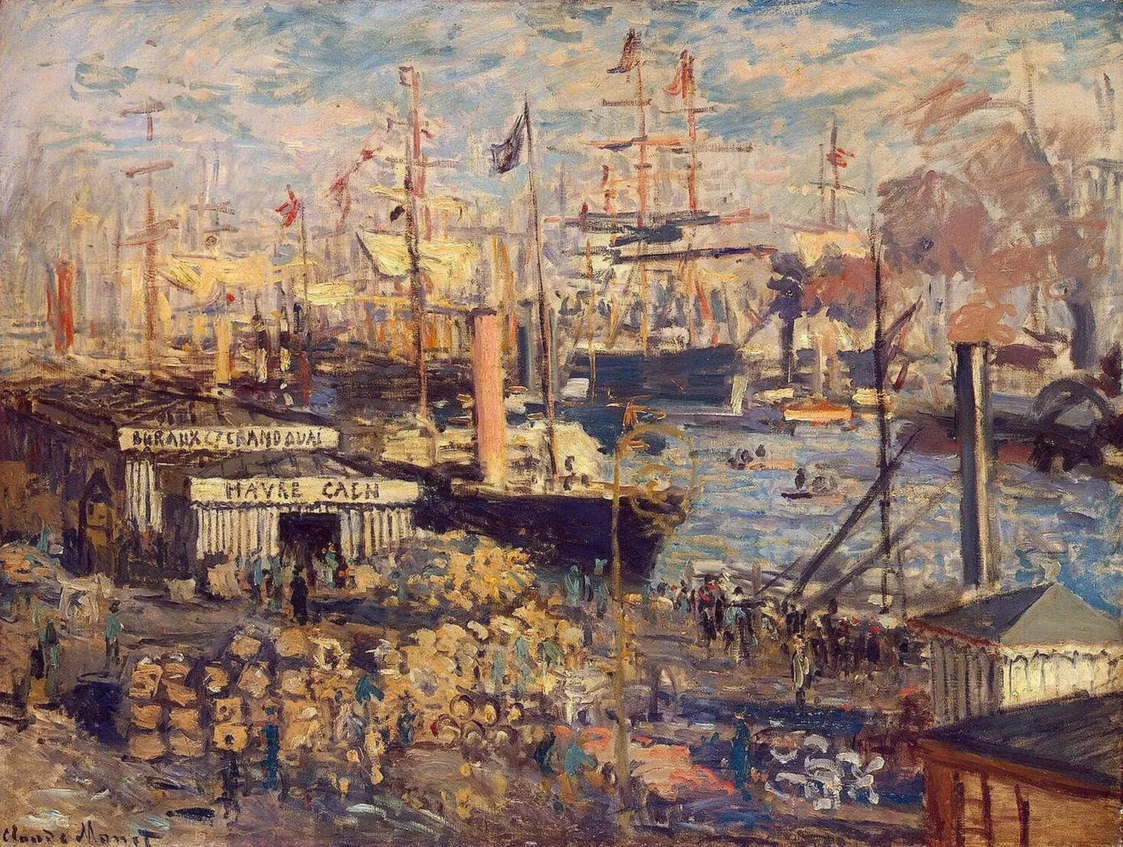 Le Grand Quai au Havre, Claude Monet