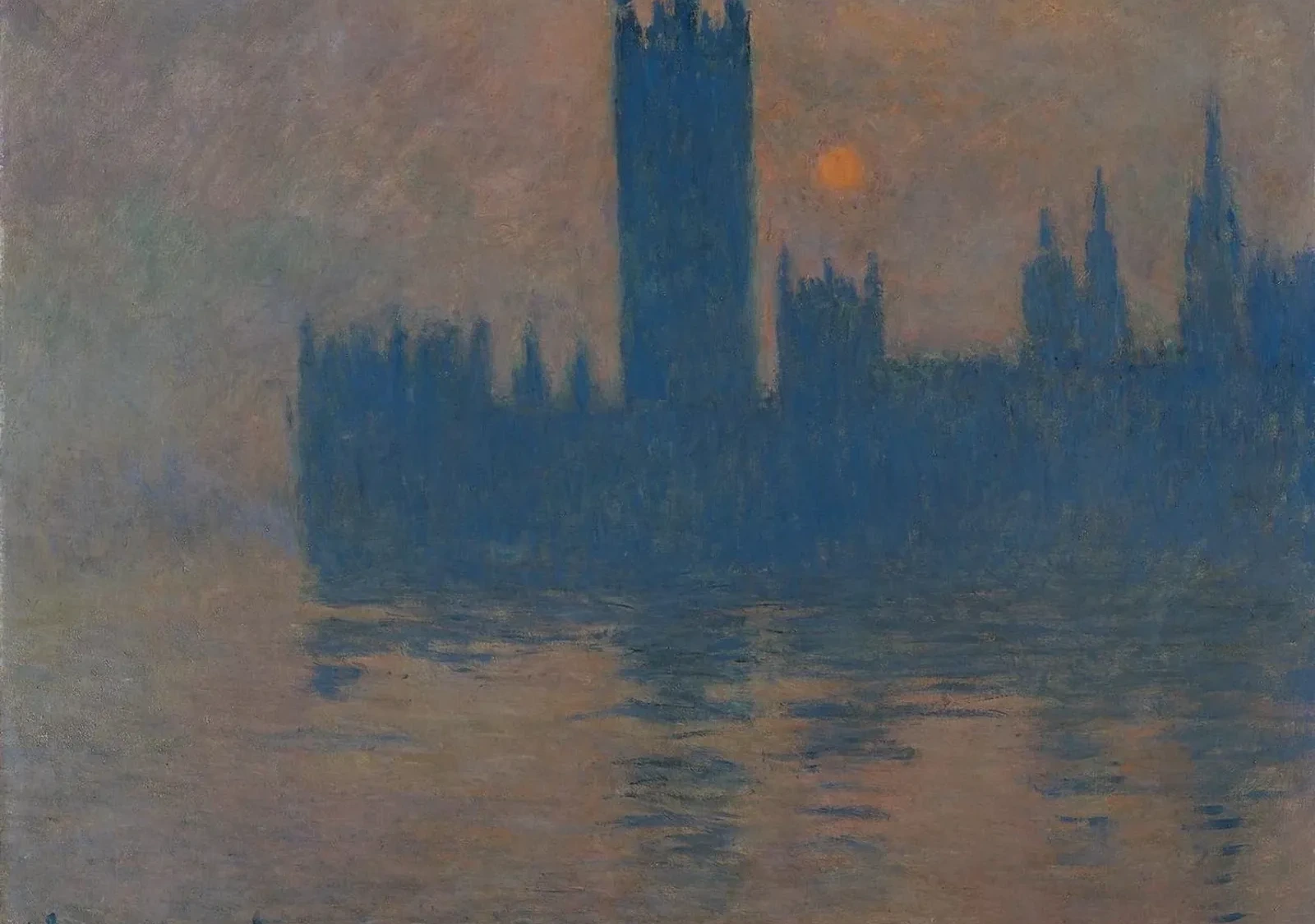 Le Parlement, coucher de soleil, Claude Monet