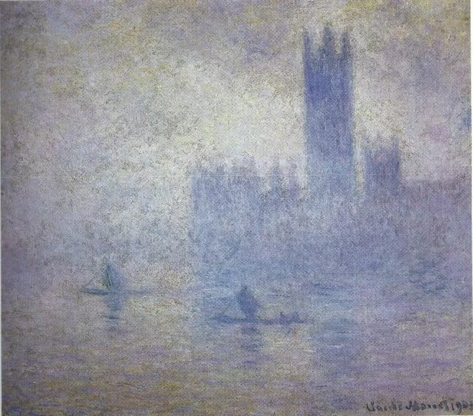 Le Parlement, Effet de Brouillard, Claude Monet