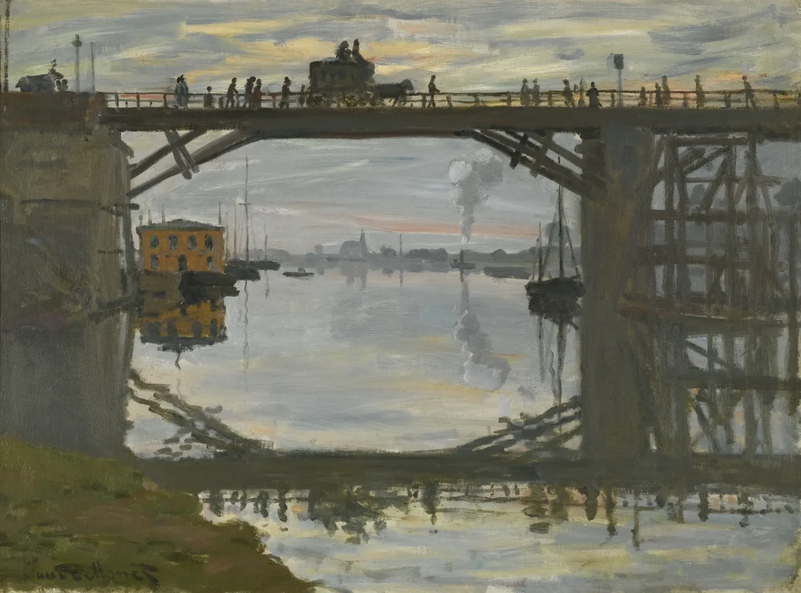 Le Pont de bois, Claude Monet