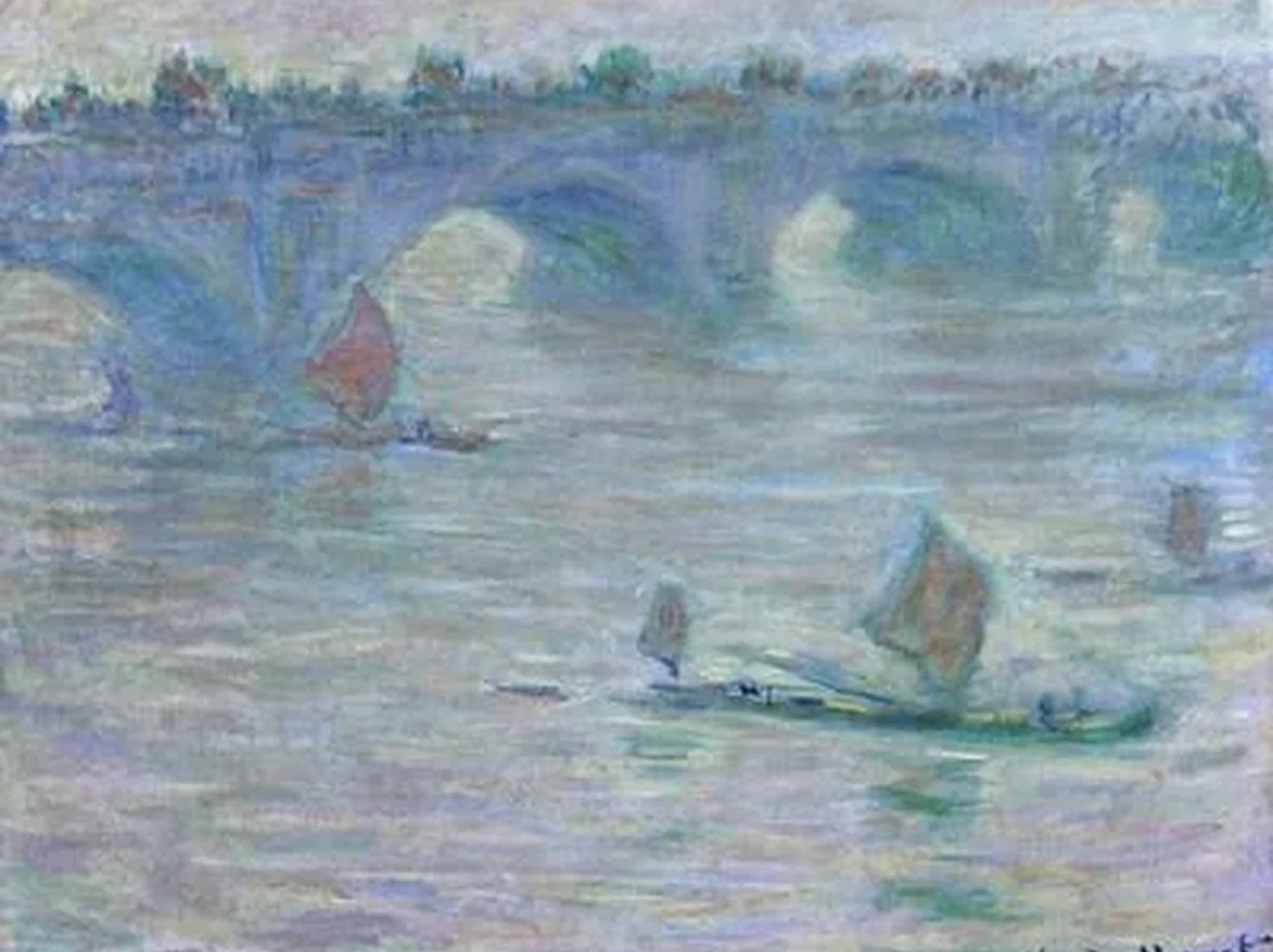 Le pont de Waterloo, Claude Monet