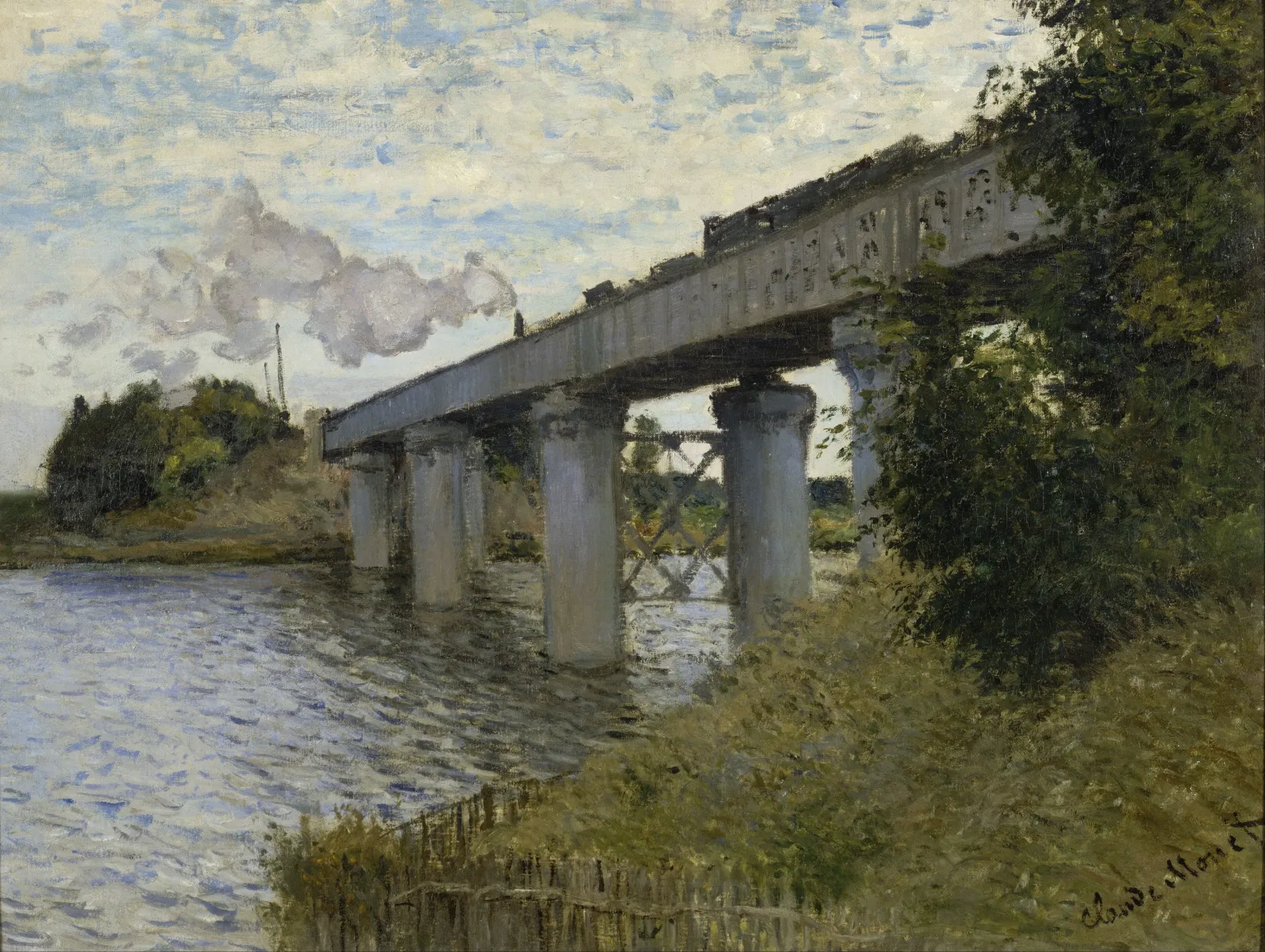 Le Pont du chemin de fer à Argenteuil, Claude Monet
