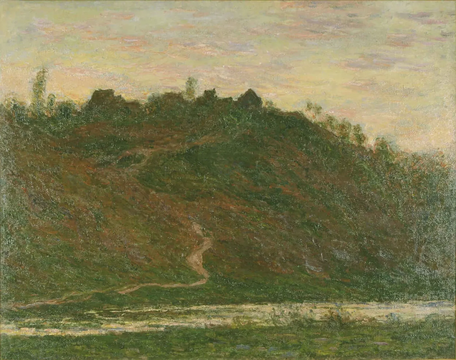 Le village de la Roche-Blond, Effet du soir, Claude Monet