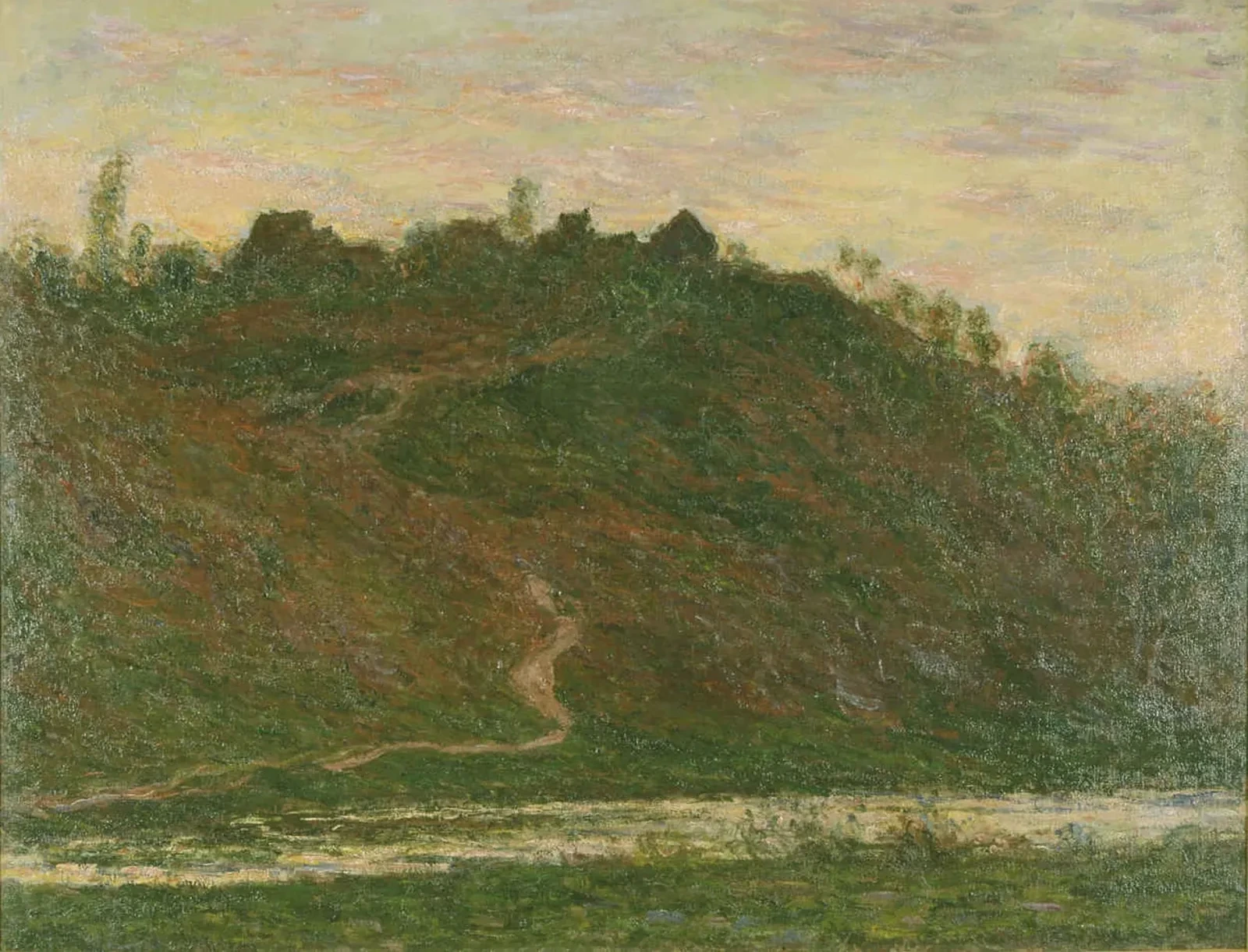 Le village de la Roche-Blond, Effet du soir, Claude Monet