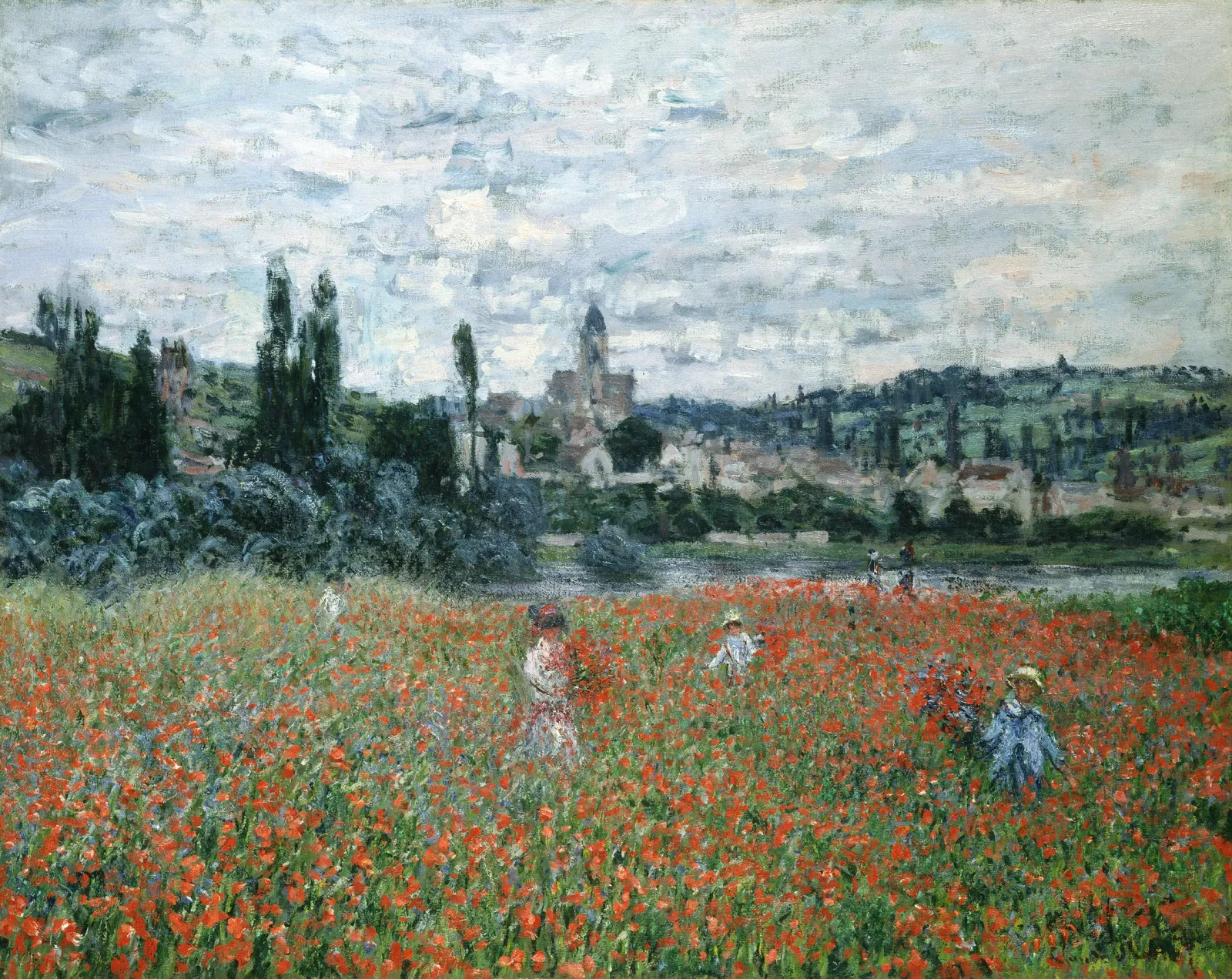 Les Coquelicots près de Vétheuil, Claude Monet
