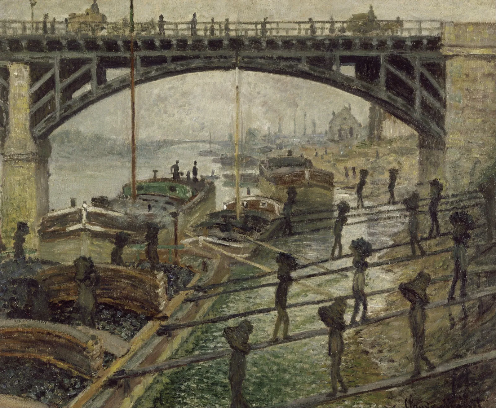 Les Déchargeurs de charbon, Claude Monet