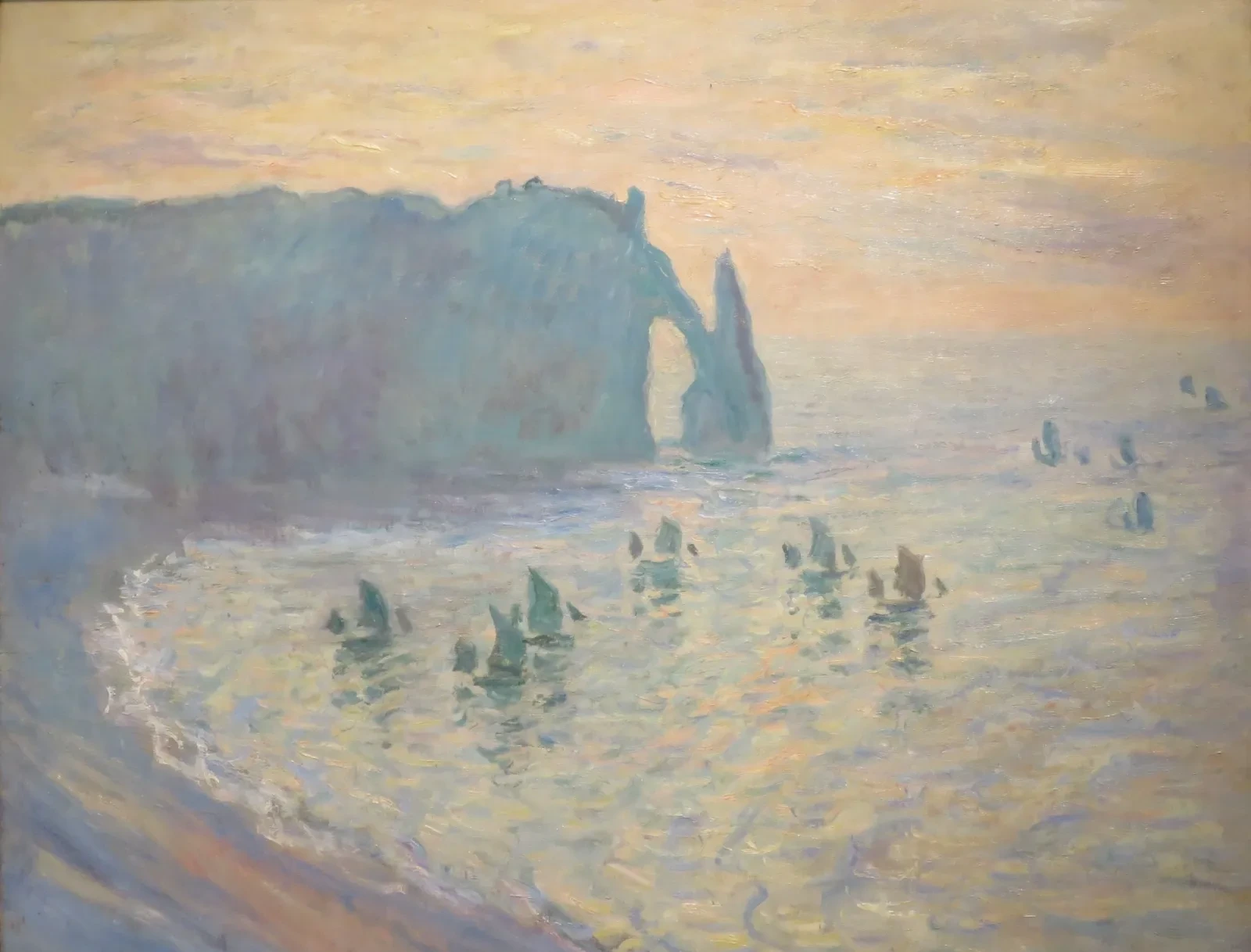 Les Falaises à Étretat, Claude Monet