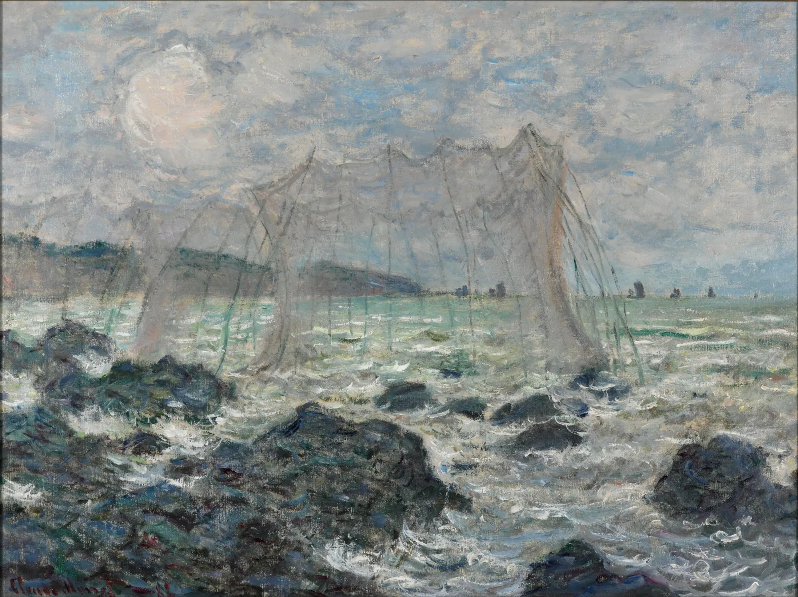 Les Filets à Pourville, Claude Monet