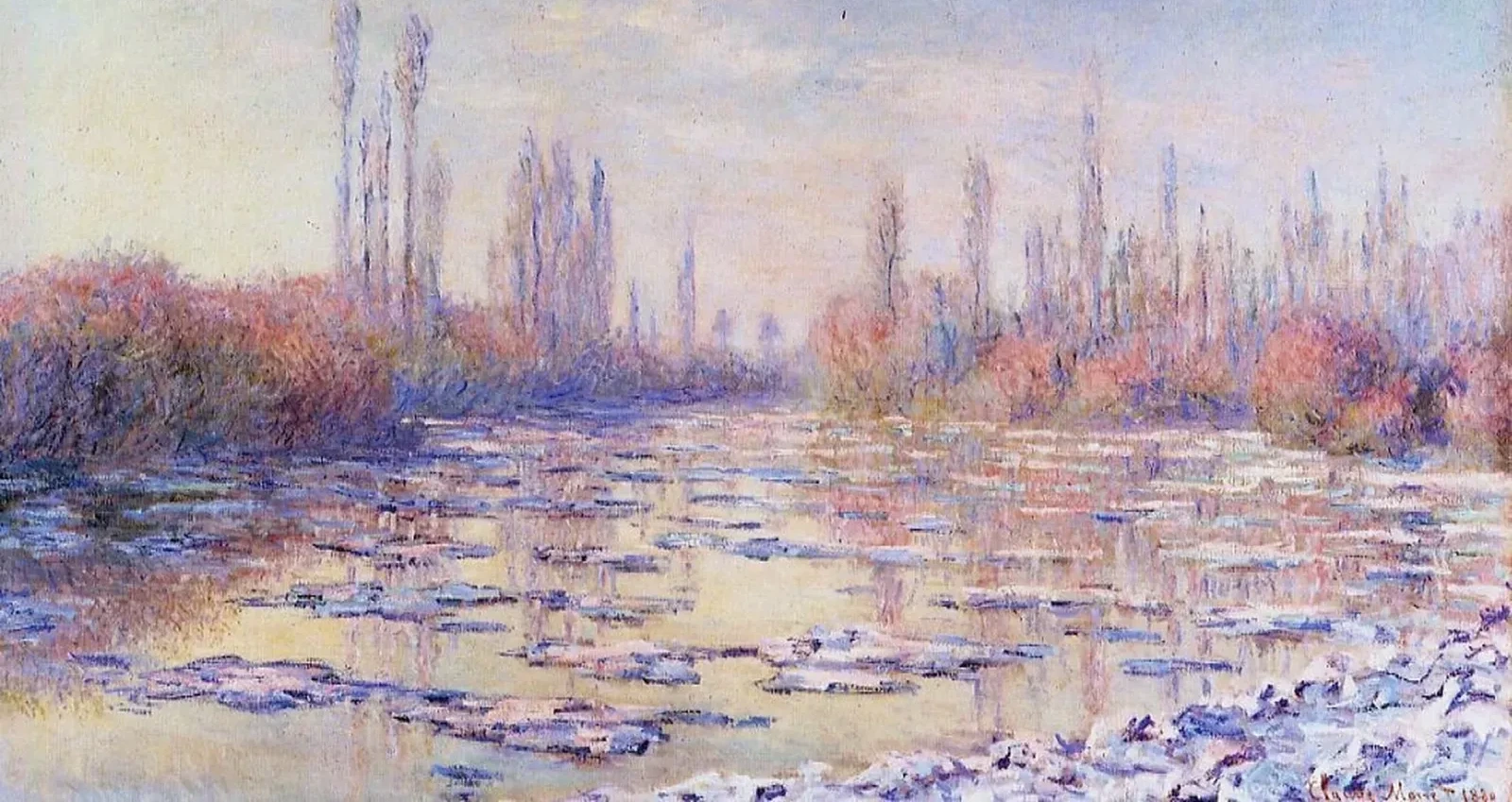 Les glaçons, Claude Monet