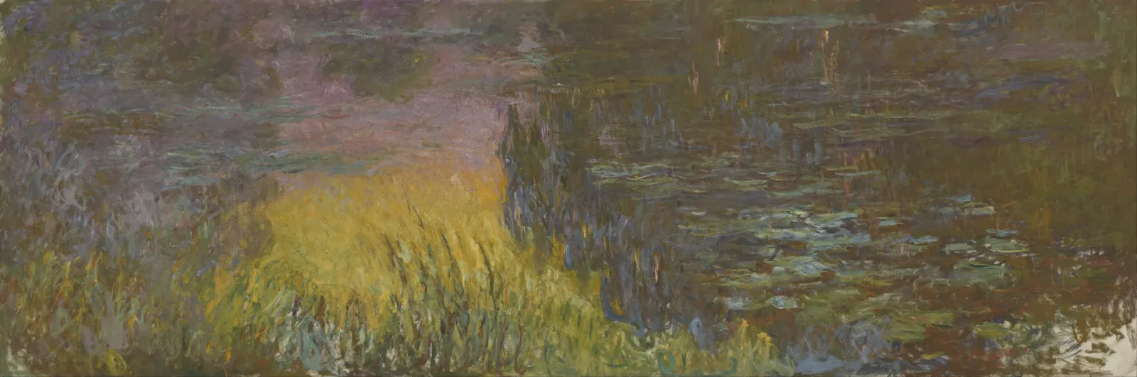 Les Nymphéas : Soleil couchant, Claude Monet