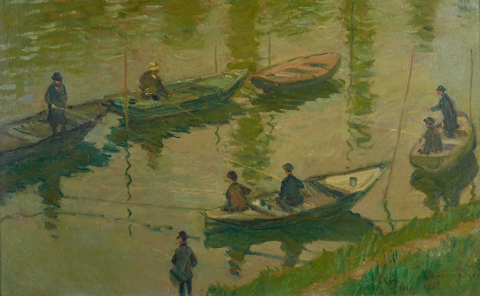 Les Pêcheurs de Poissy, Claude Monet