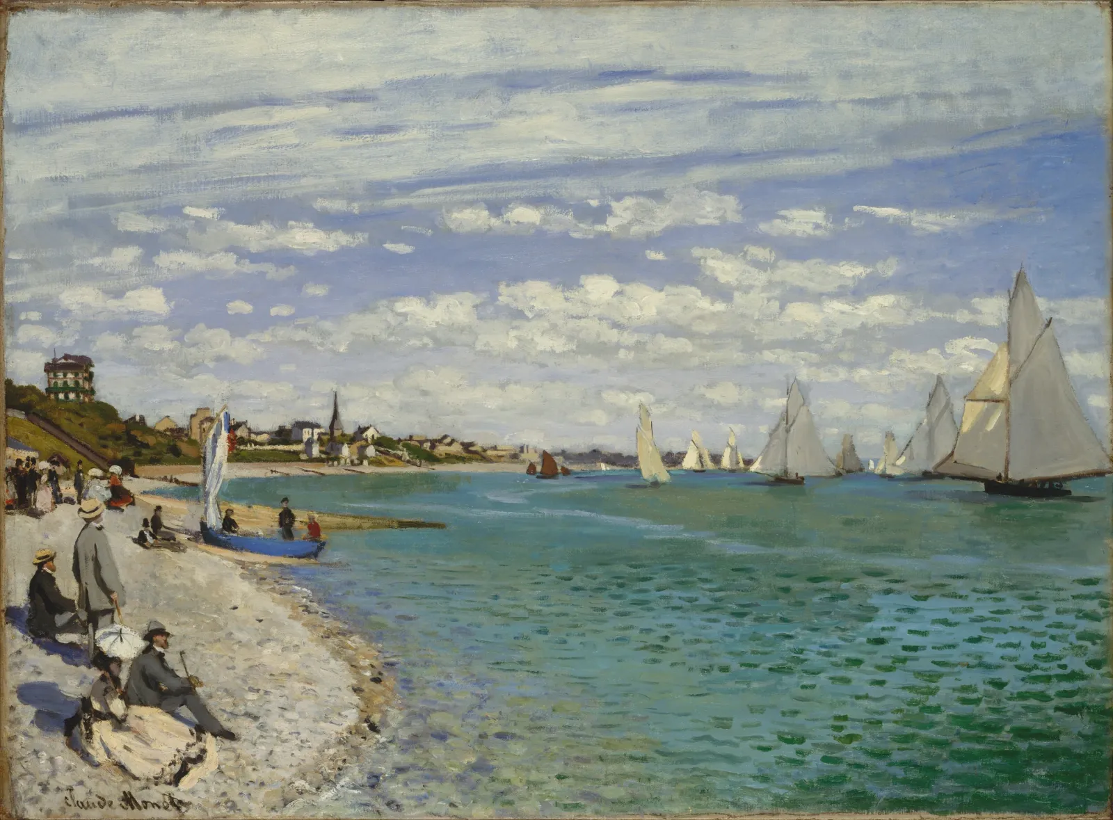Les Régates à Sainte-Adresse, Claude Monet
