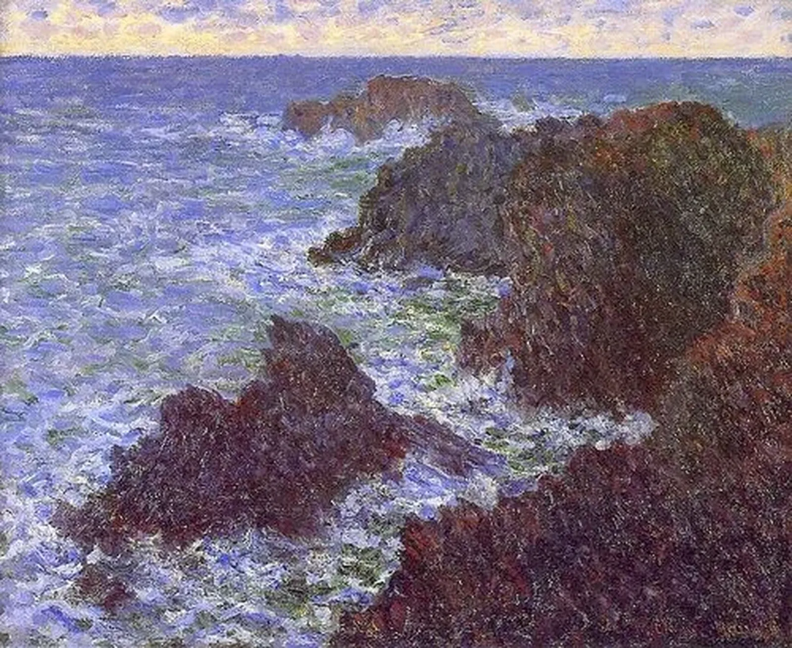 Les Rochers de Belle-Île, la Côte sauvage, Claude Monet