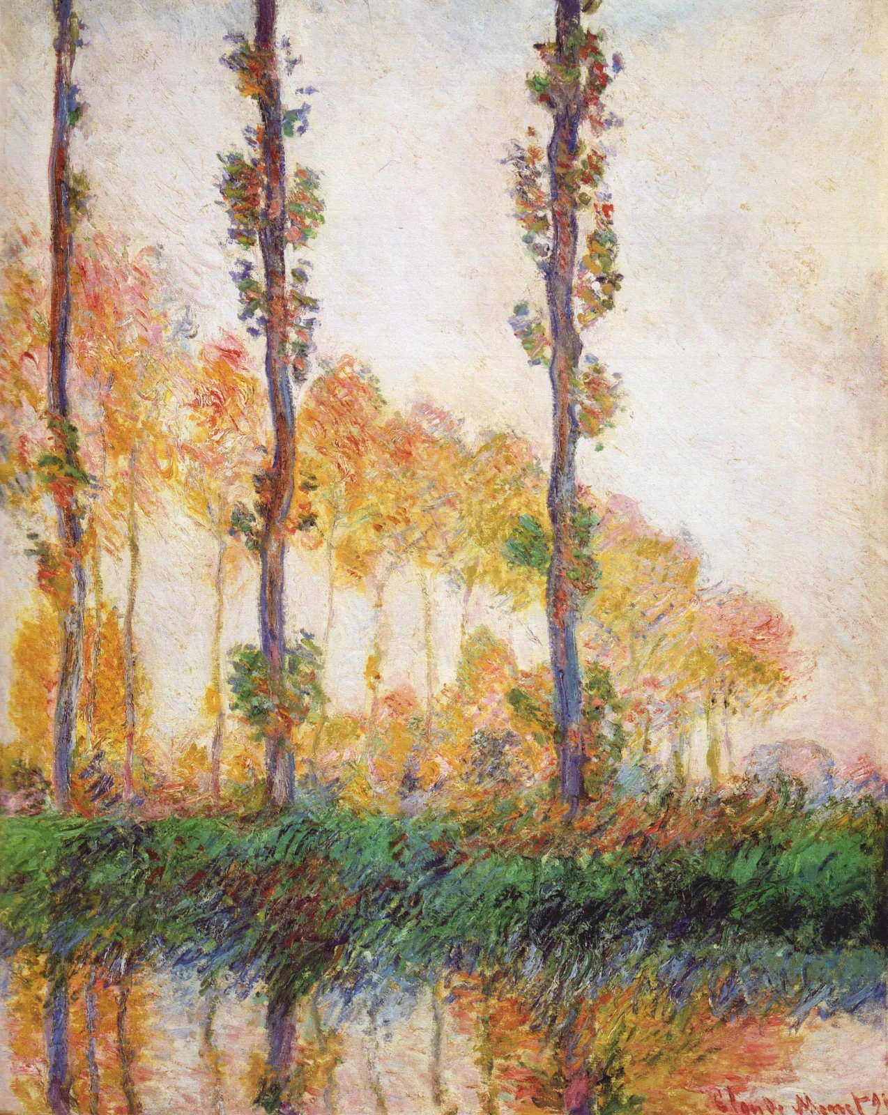 Les Trois arbres, automne, Claude Monet