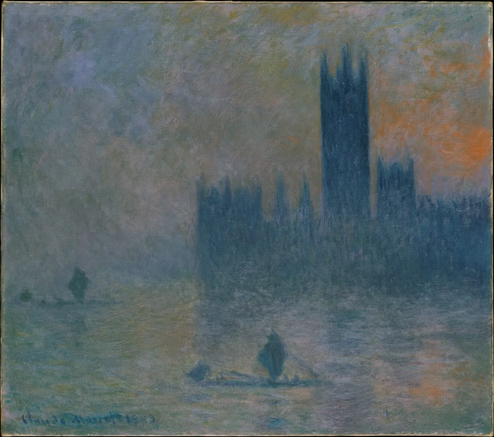 Londres, le Parlement (Effet de brouillard), Claude Monet