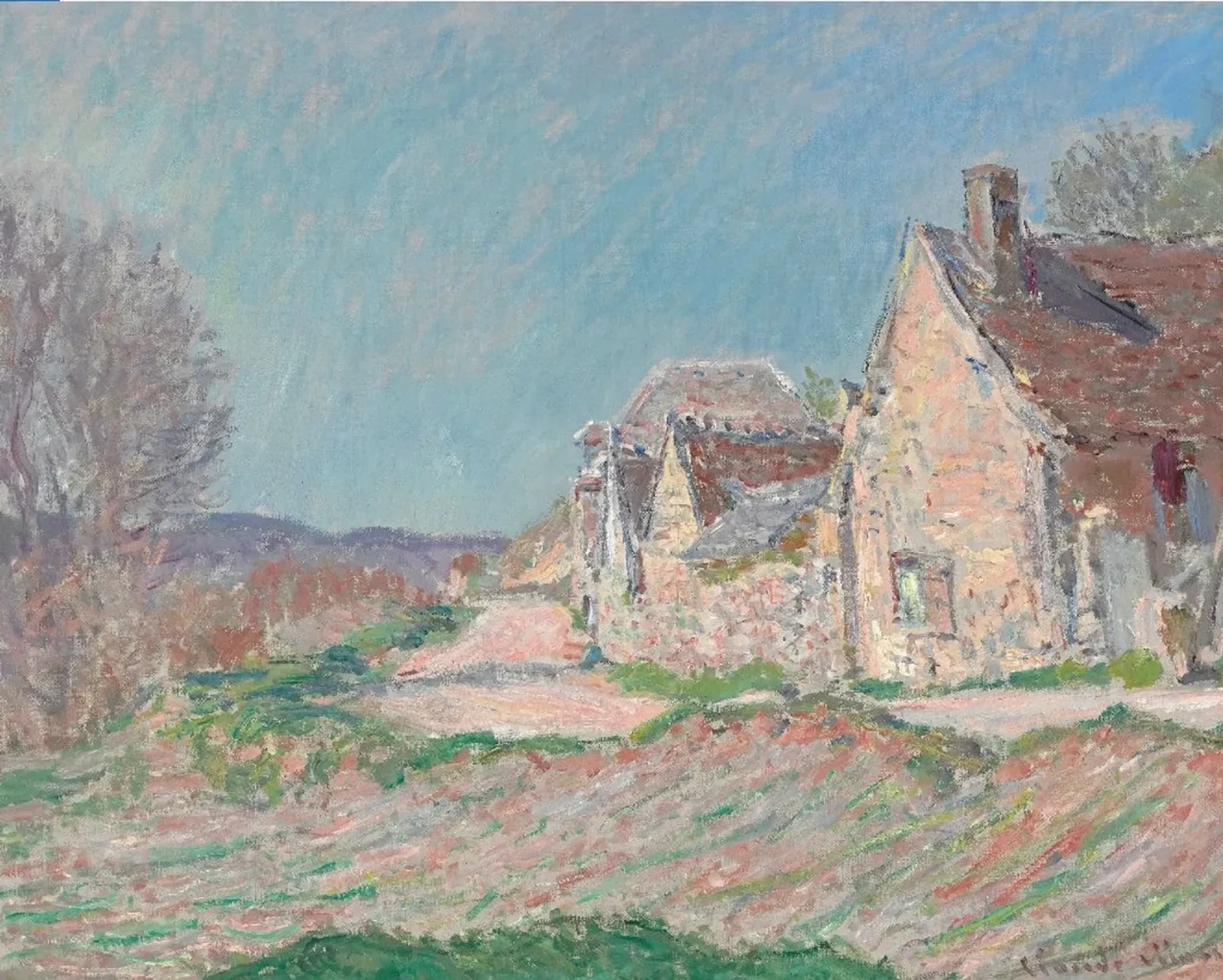Maisons au bord de la route, Claude Monet
