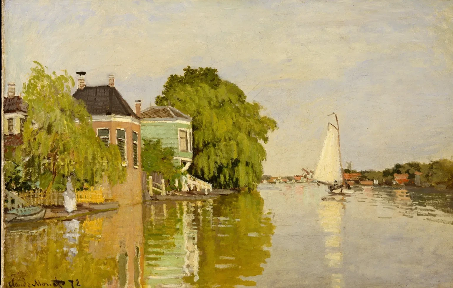 Maisons sur l'Achterzaan, Claude Monet