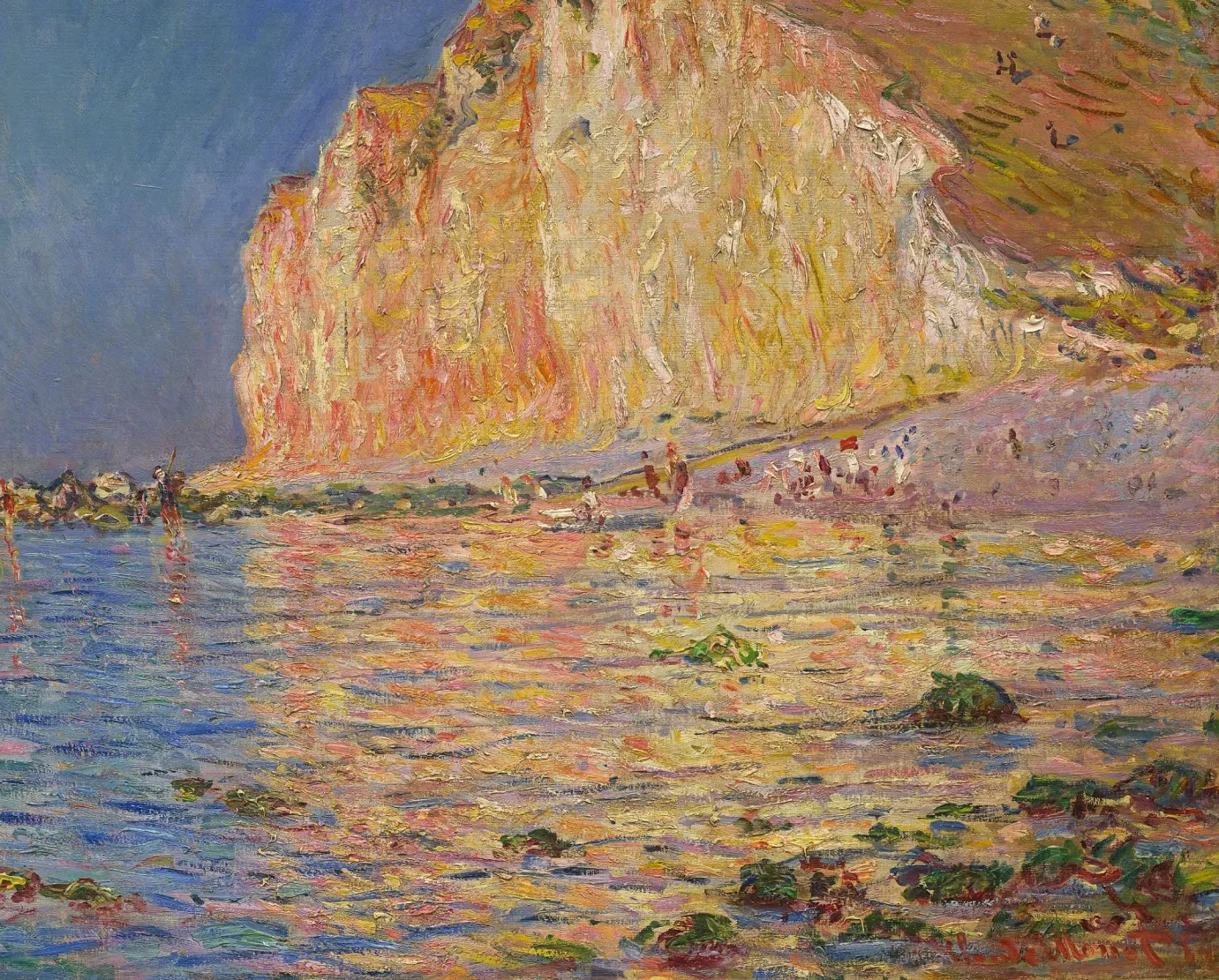 Marée basse aux Petites-Dalles, Claude Monet