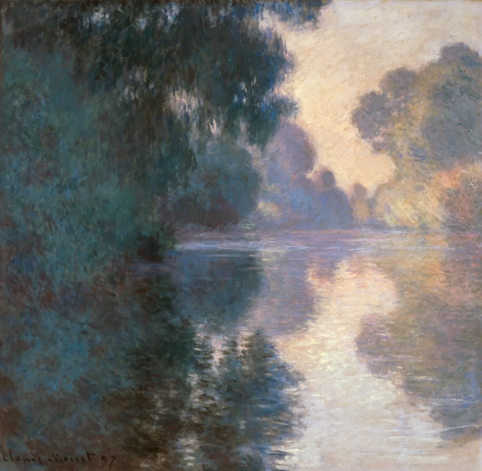 Matin sur la Seine, beau temps, Claude Monet
