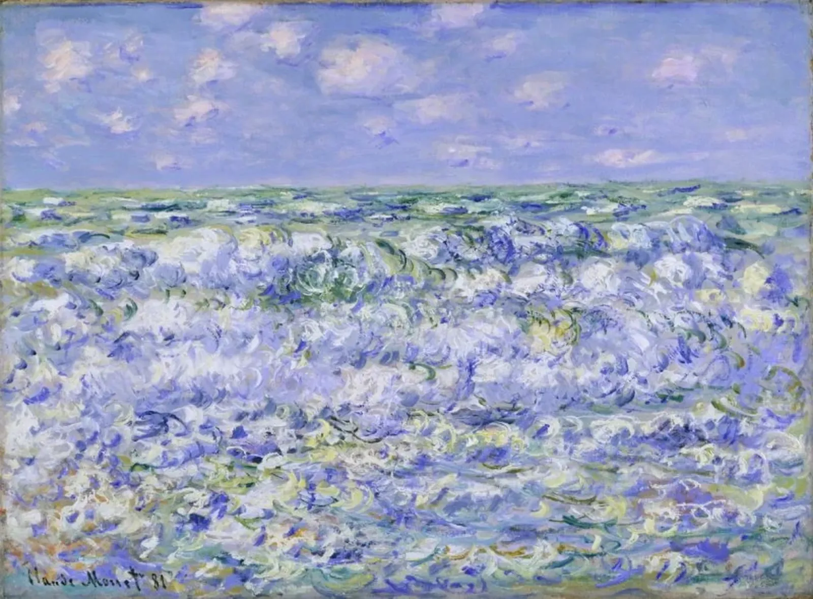 Mer agitée (661), Claude Monet