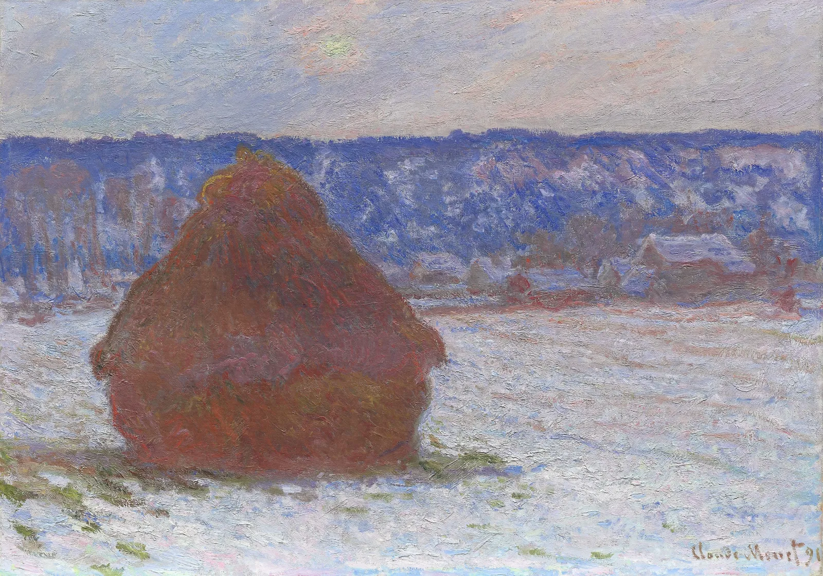 Meules, effet de neige, Claude Monet