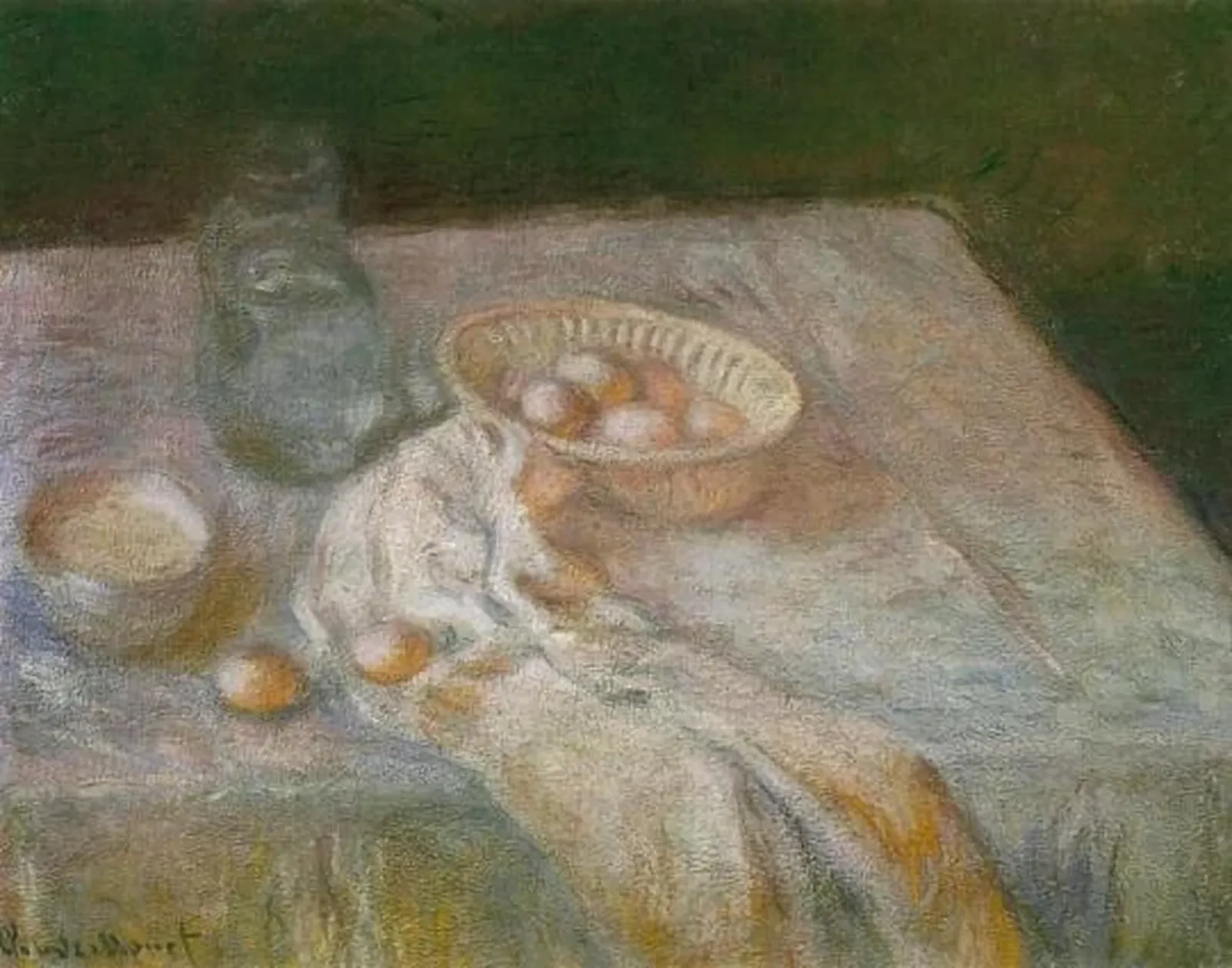 Nature morte aux œufs, Claude Monet