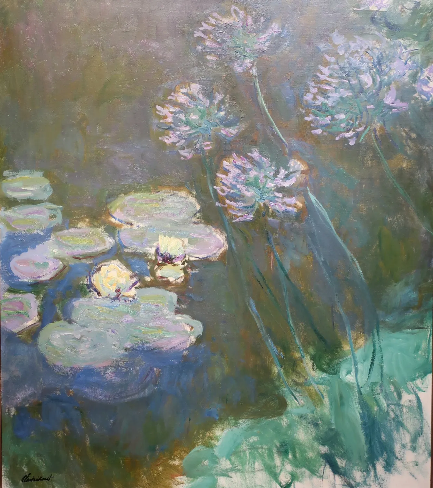 Nymphéas et Agapanthes, Claude Monet