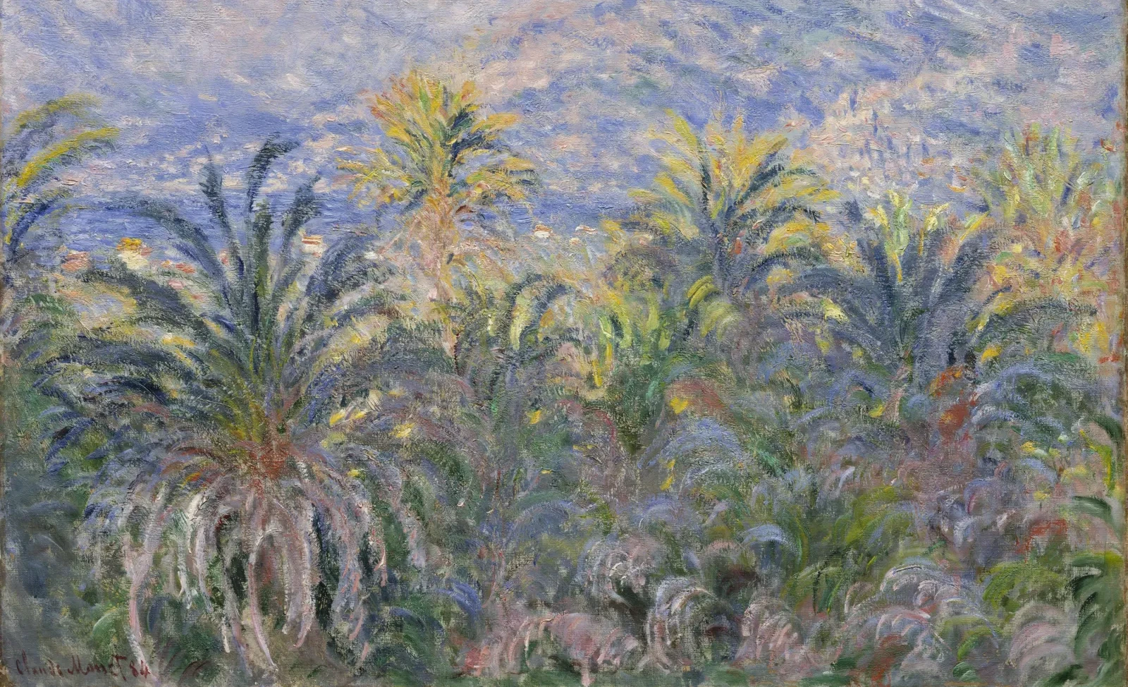 Palm Trees at Bordighera, Claude Monet