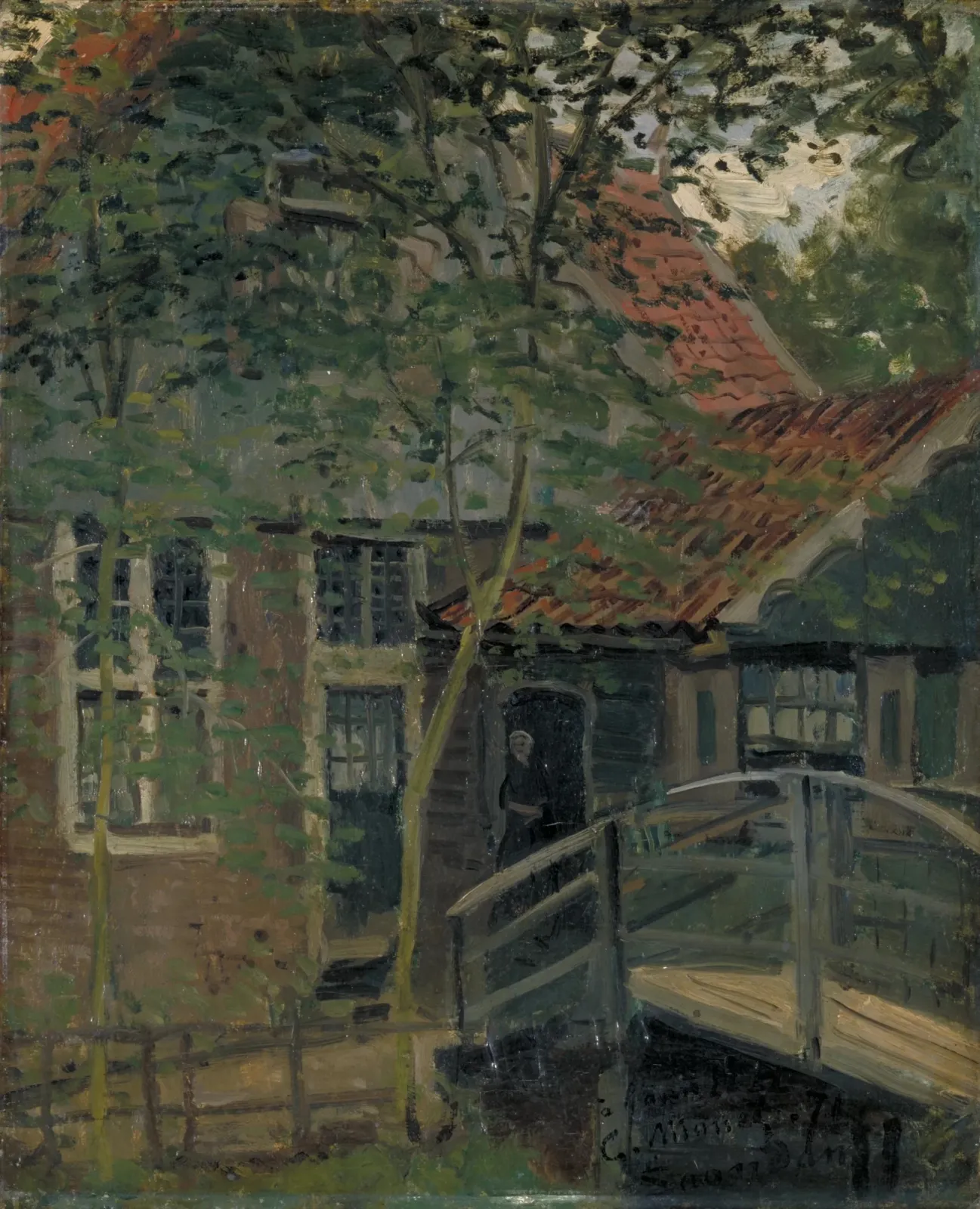 Passerelle à Zaandam, Claude Monet