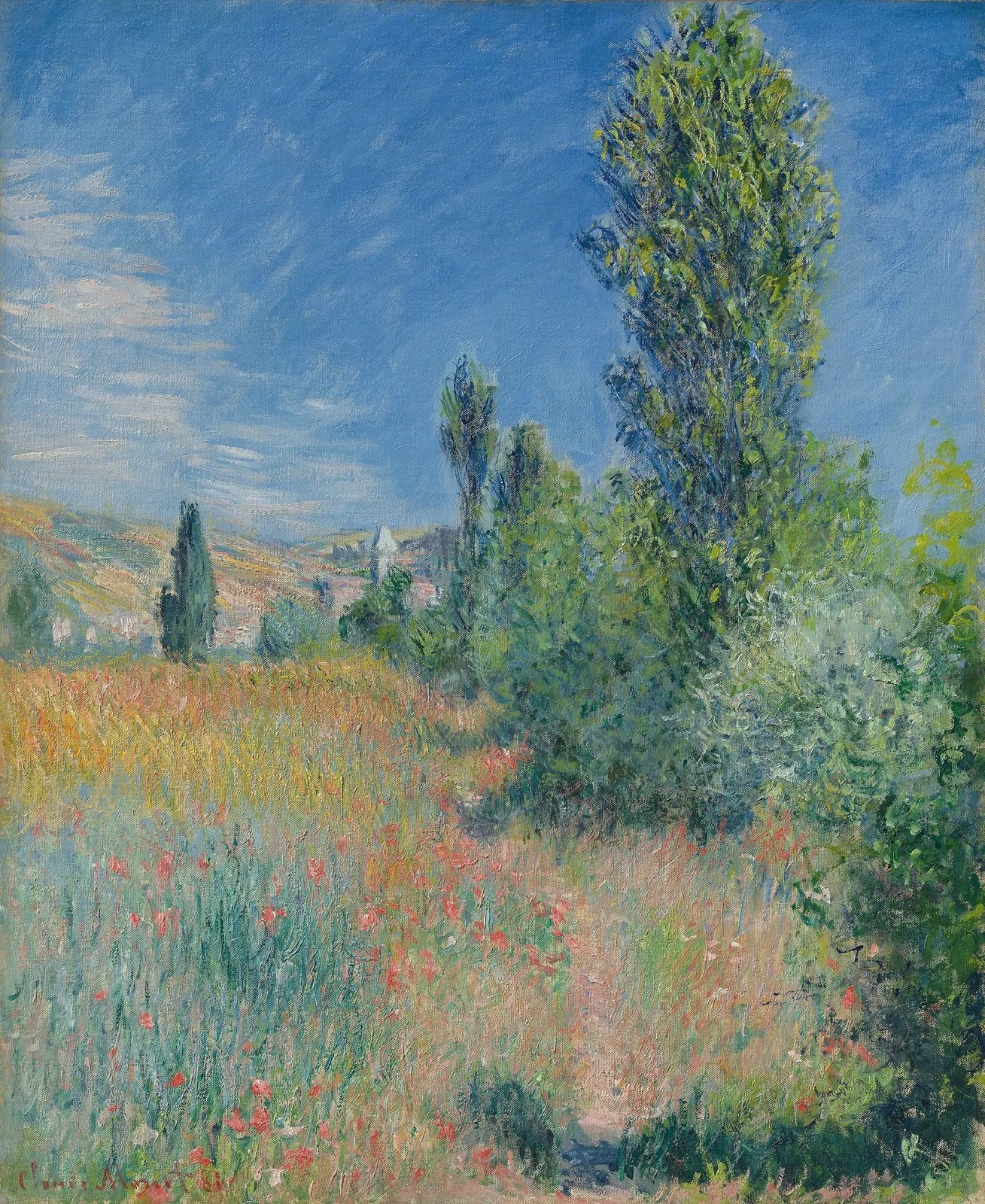 Paysage dans l'île Saint-Martin, Claude Monet