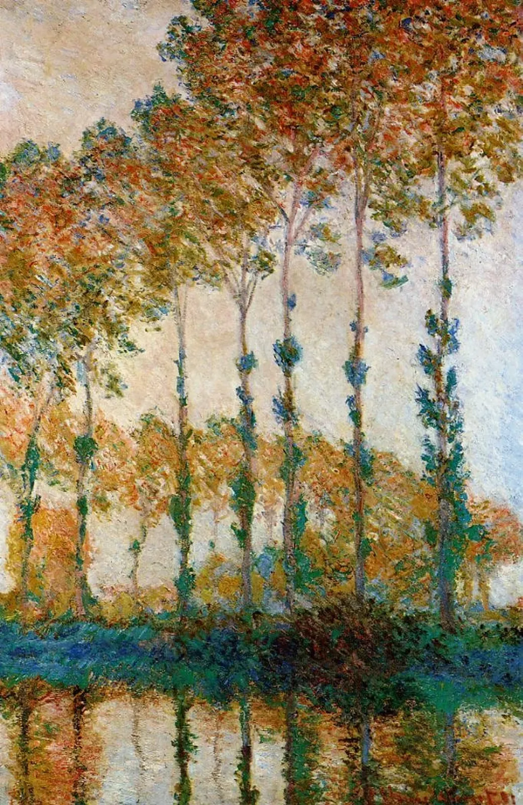 Peupliers au bord de l'Epte, automne, Claude Monet