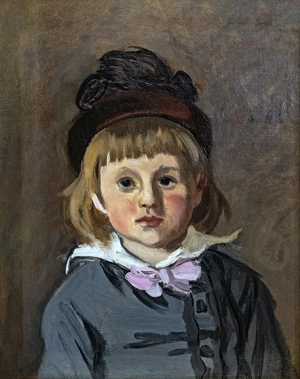 Portrait de Jean Monet en bonnet à pompon, Claude Monet