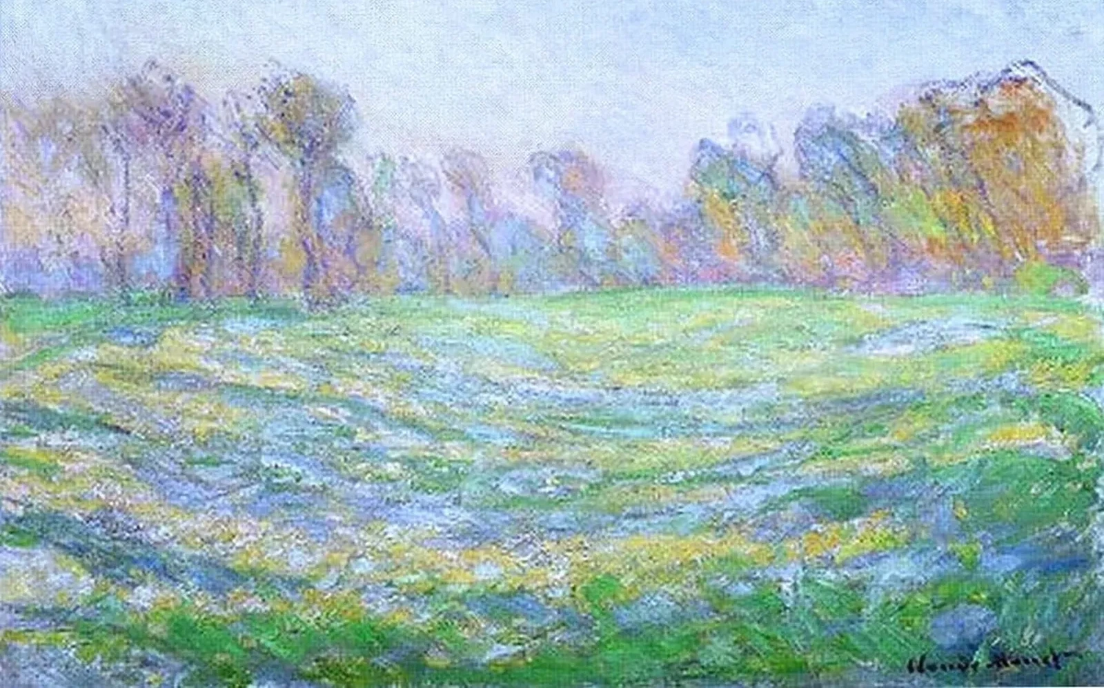 Prairie à Giverny, Claude Monet