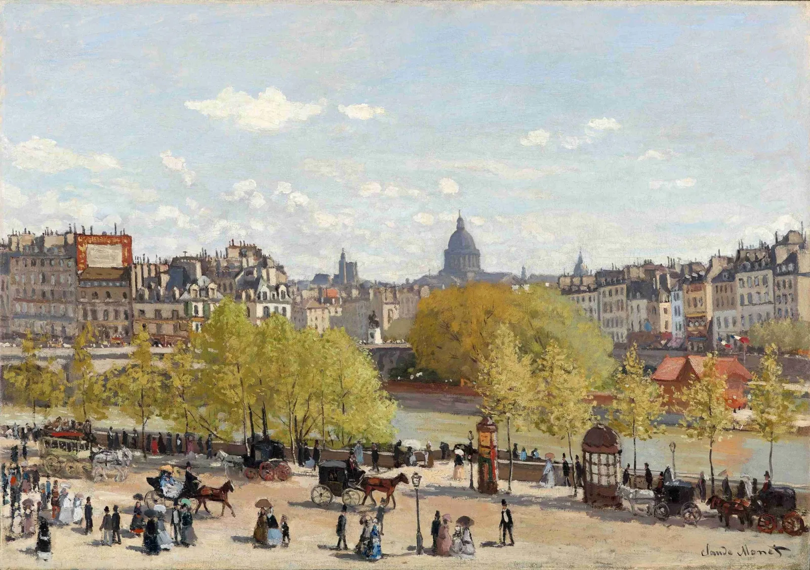 Quai du Louvre, Claude Monet