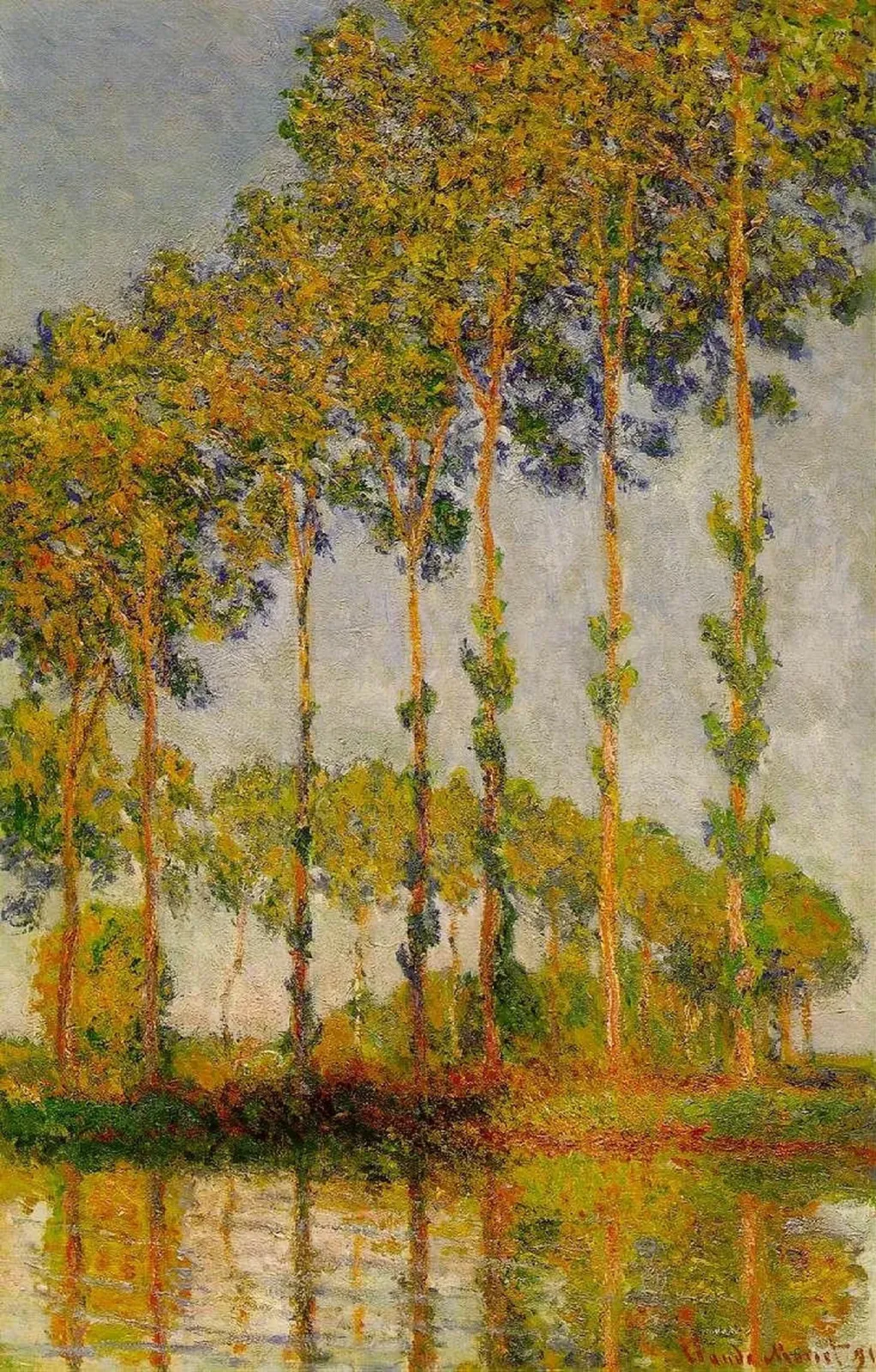 Rangée de peupliers, Claude Monet