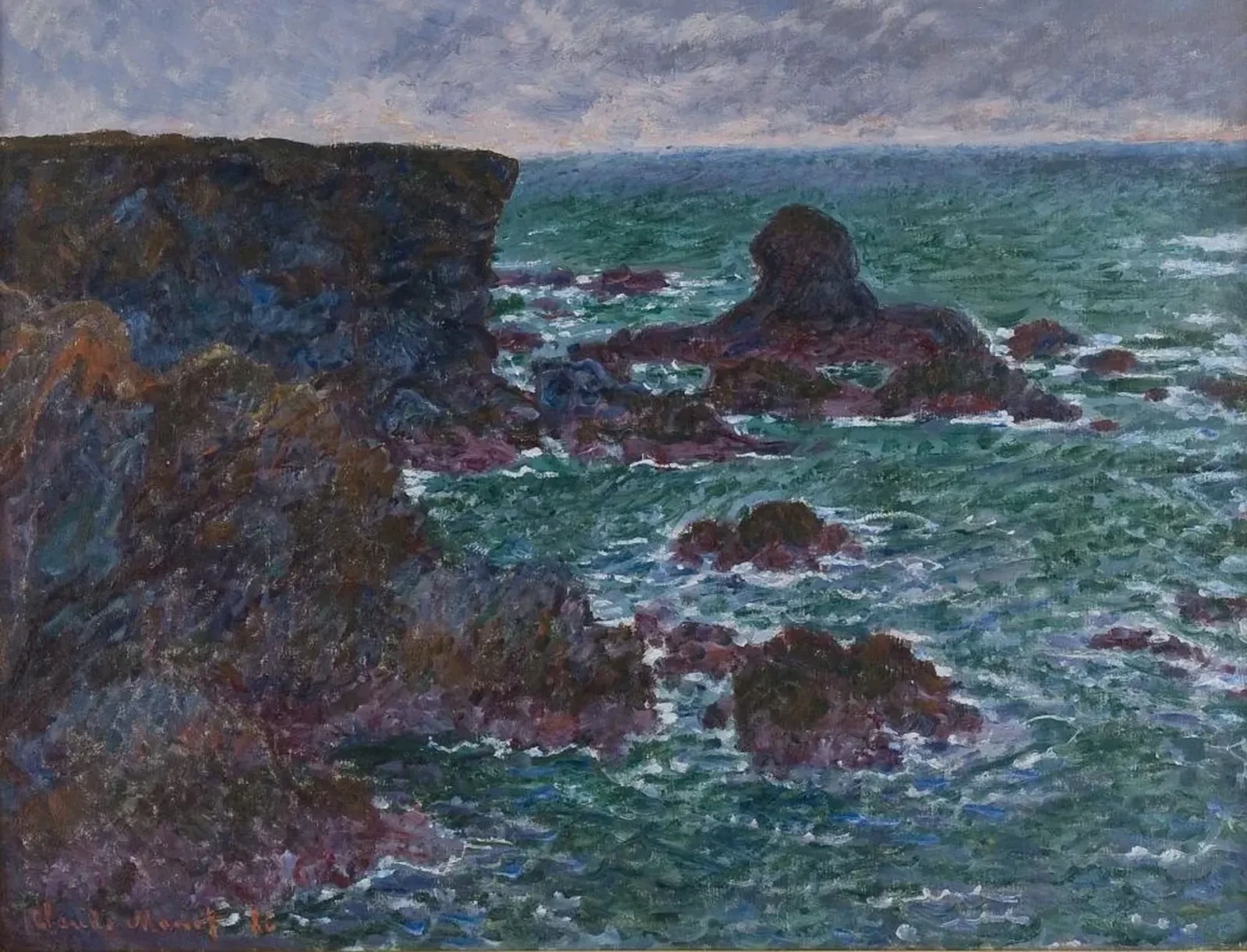 Rocher du Lion, rochers à Belle-Île, Claude Monet