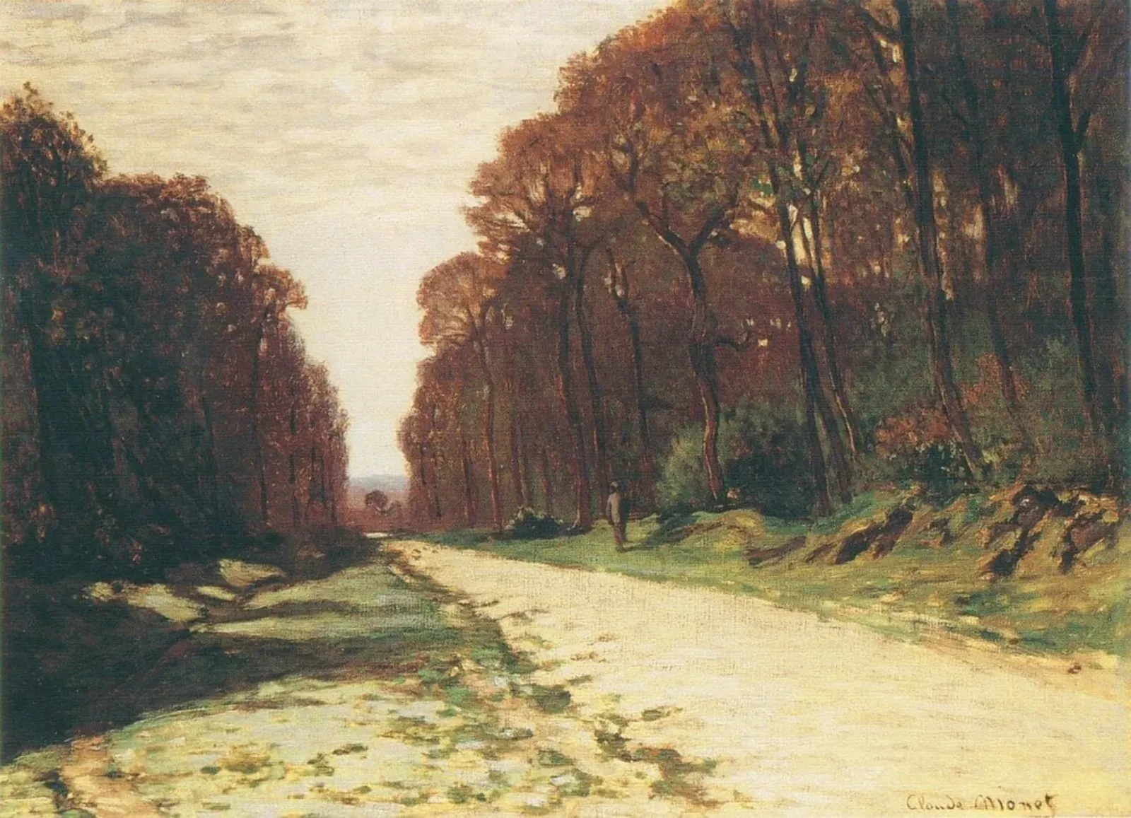 Route en forêt, Claude Monet