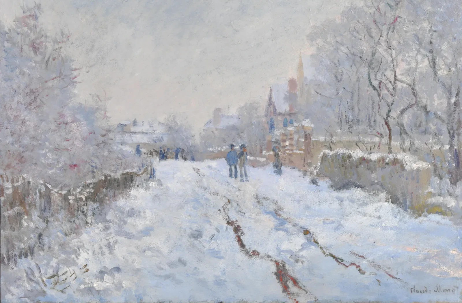 Rue sous la neige, Argenteuil, Claude Monet
