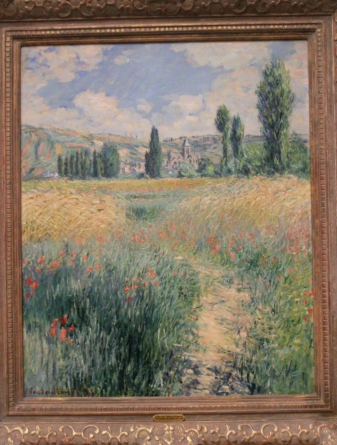 Sentier sur l'île de Saint Martin, Vétheuil, Claude Monet