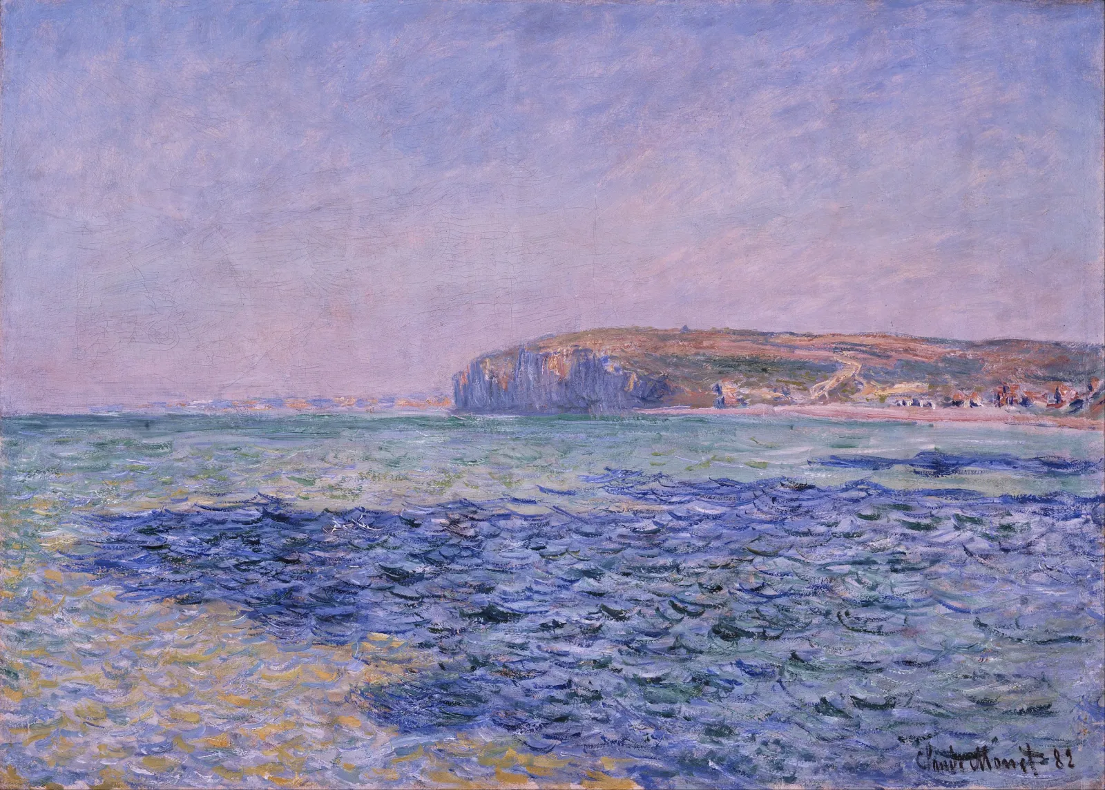 Shadows on the Sea. The Cliffs at Pourville, Claude Monet