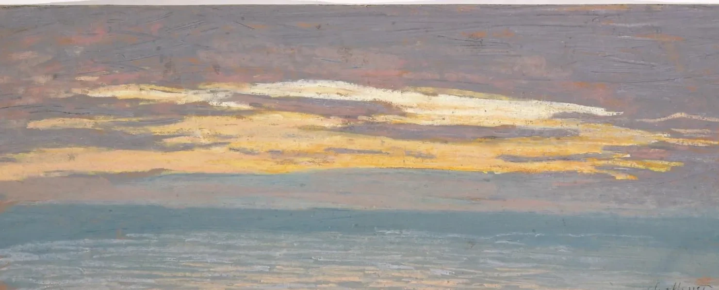 Soleil couchant sur la mer, Claude Monet