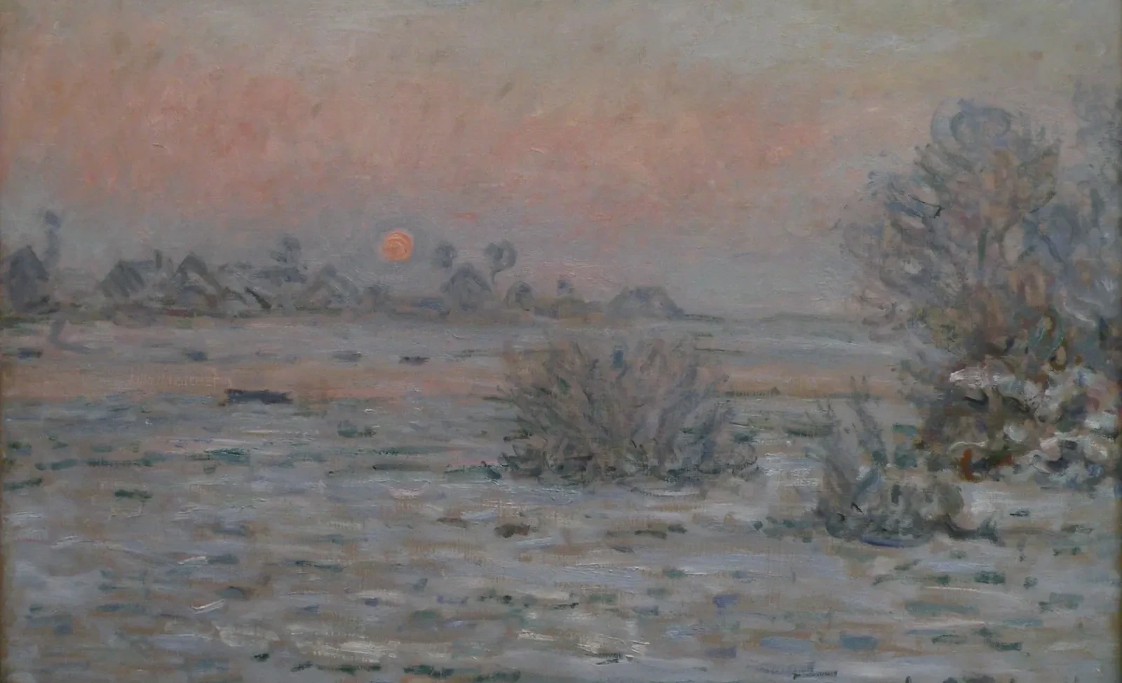 Soleil d'hiver à Lavacourt, Claude Monet