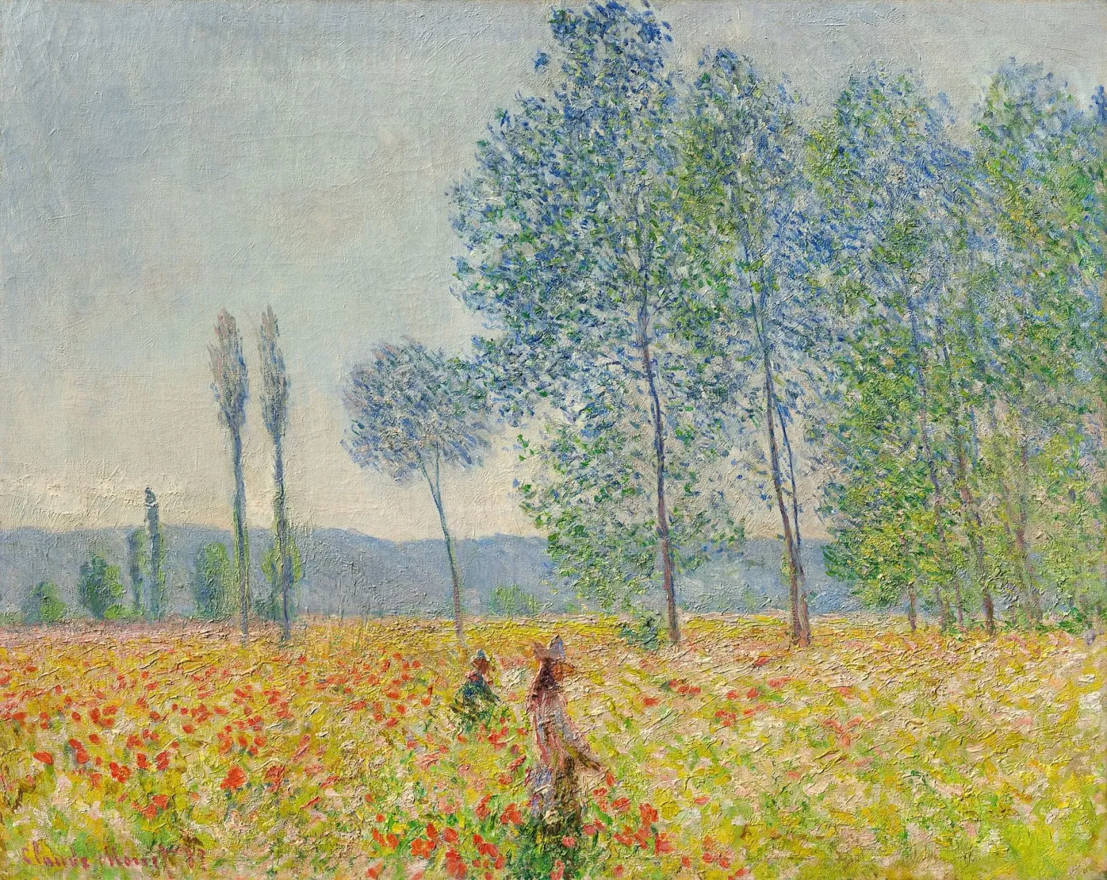 Sous les peupliers, Claude Monet