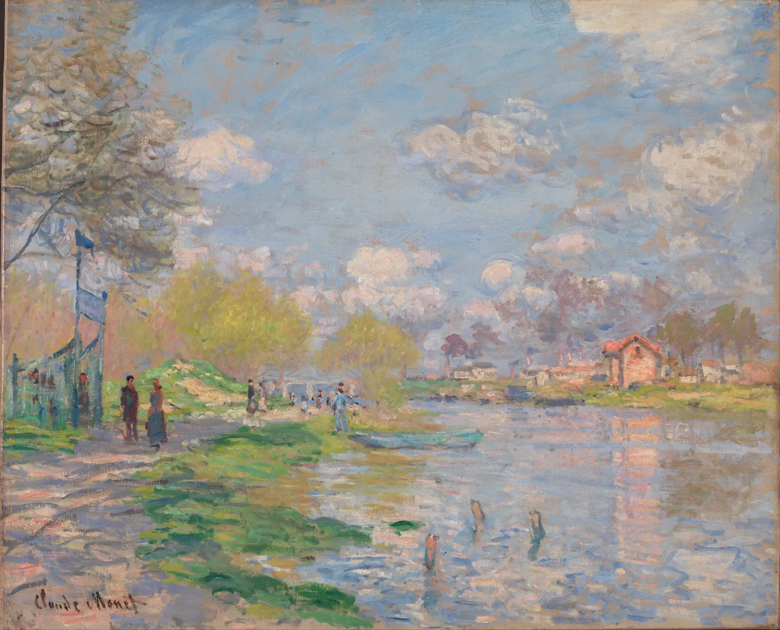 Spring by the Seine, Claude Monet
