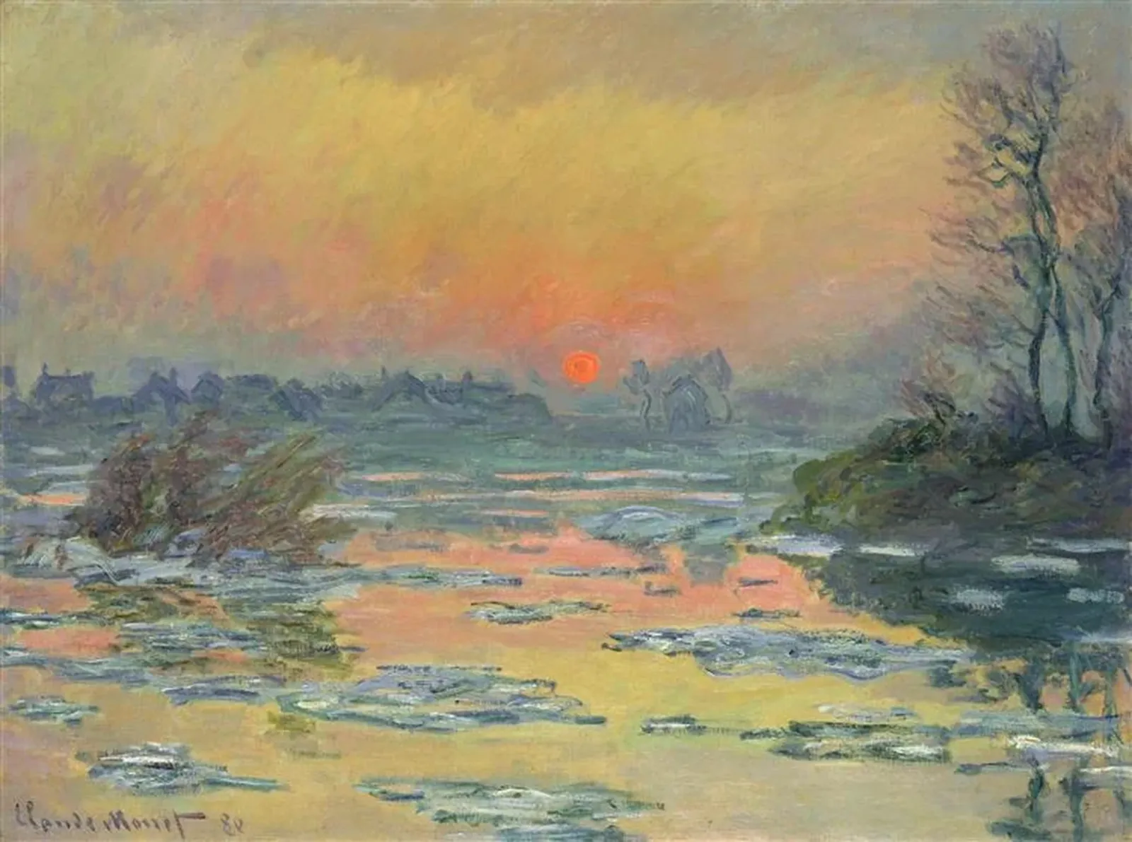 Sunset on the Seine in Winter, Claude Monet
